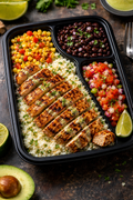 Grilled chicken K’potle style bowl