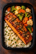 Honey Garlic Salmon Bowl