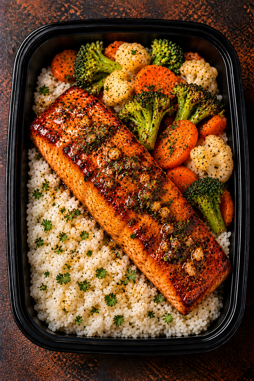 Honey Garlic Salmon Bowl