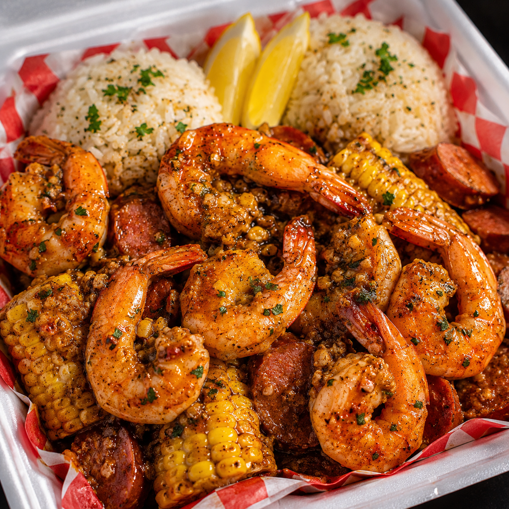 Seafood Boil Plate