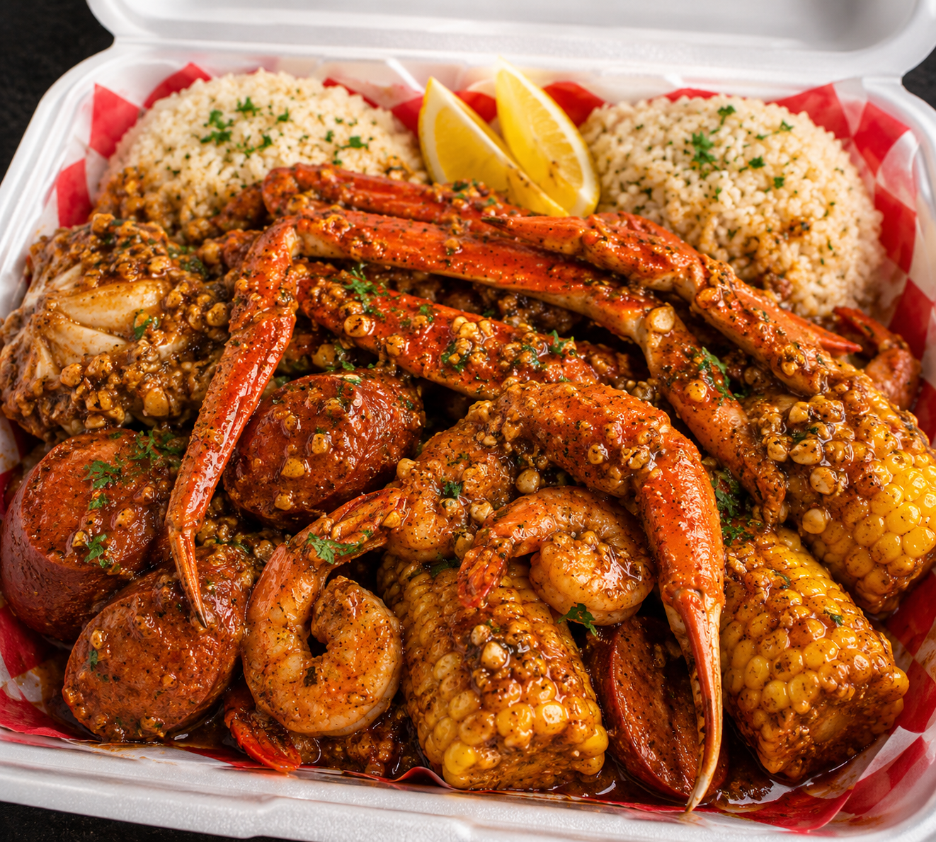 Seafood Boil Plate