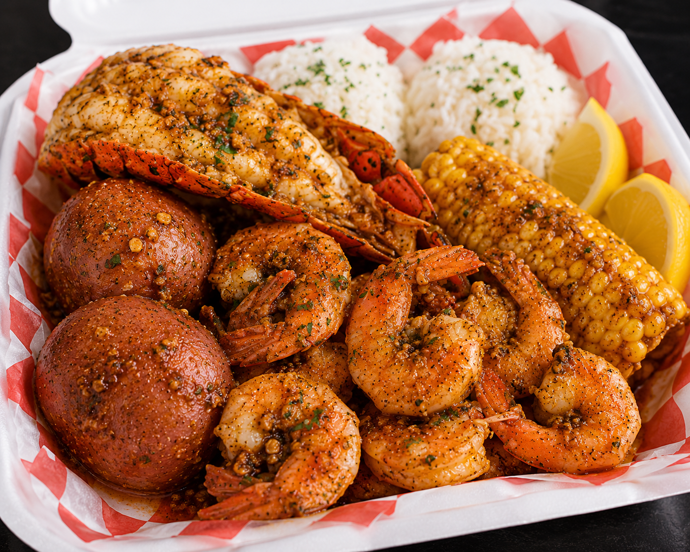 Seafood Boil Plate